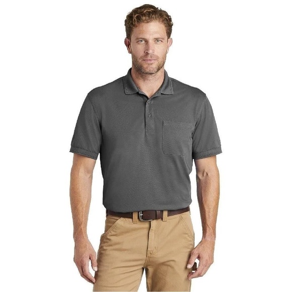 Cornerstone workwear charcoal snag proof polyester pocket polo men’s XL - Picture 1 of 4